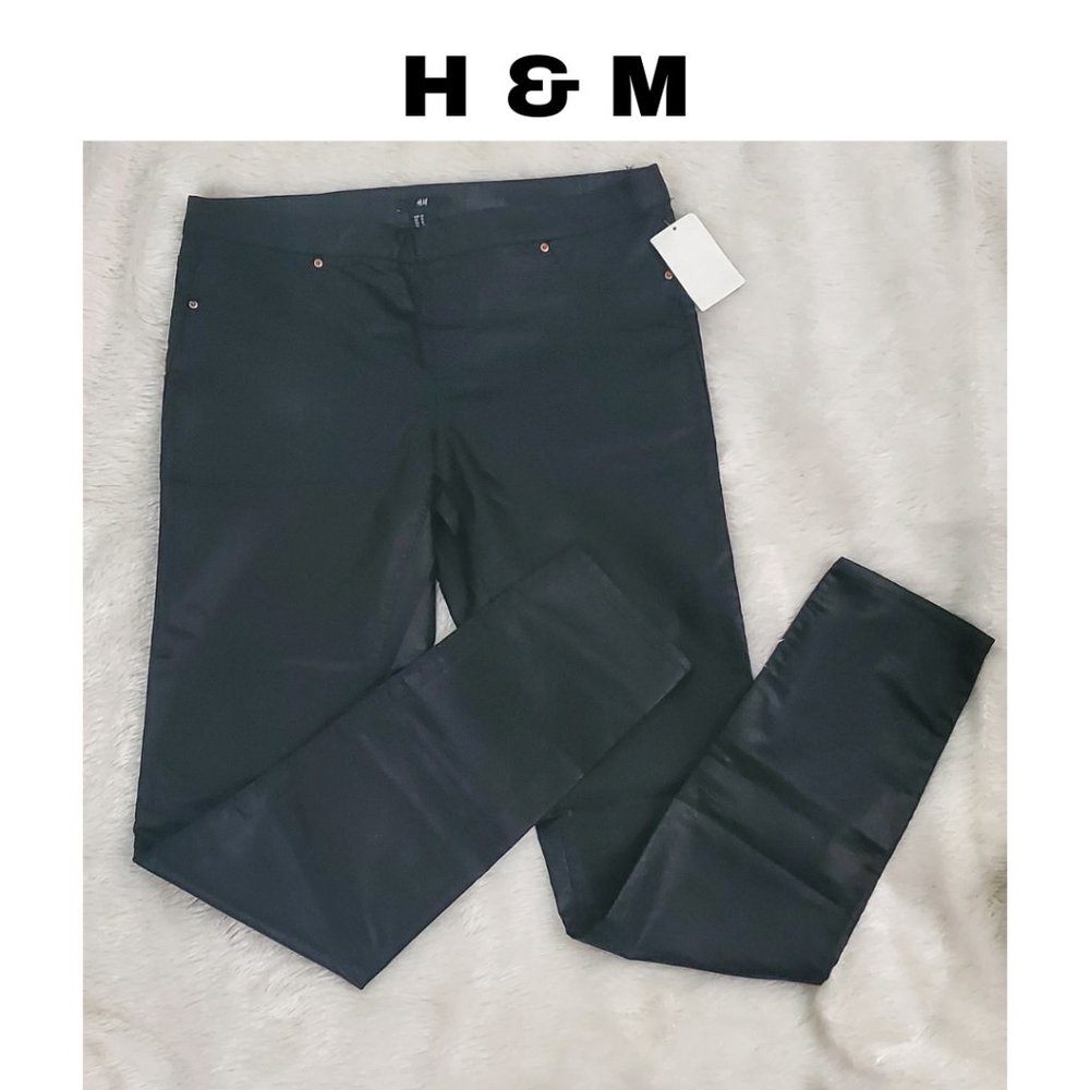 H&M Jeggings - Size 12, Stretchy & Comfortable, metallic look